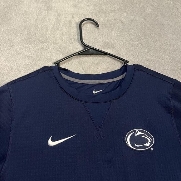 Penn State Nittany Lions Crewneck Mens Small Football Nike Long Sleeve Dri Fit - Picture 3 of 8